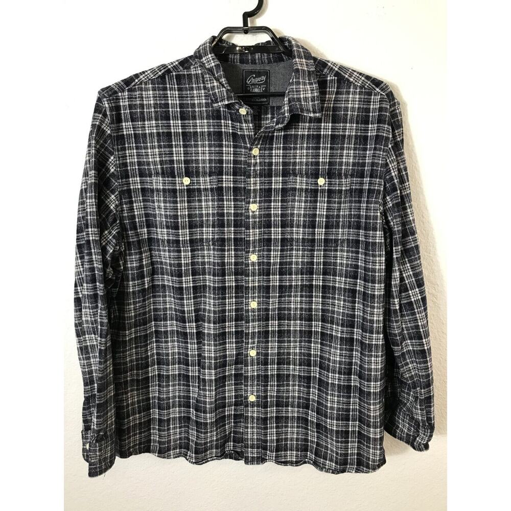 Grayers Heritage Flannel Shirt‎ Mens Size XXL Long Sleeve Button Up Cotton Plaid